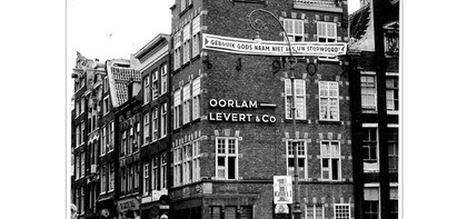 Spandoek in Amsterdam. (ca 1960)